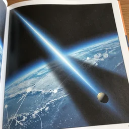 comic book page, space-time diagram