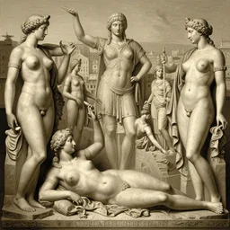 “ lots of giant women body sculptures in kamasutra poses creating a rare city at the kingdom of julius caesar, roman historic works, hyper - detailed, artstation trending, world renowned artists, historic artworks society, antique renewel, good contrast, realistic color, cgsociety, by greg rutkowski, gustave dore, deviantart ”