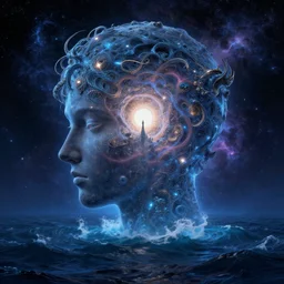 highly detailed, a mind forever voyaging, fantasy, sea, cosmos, eternity, anato finnstark