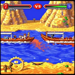 the parting of the red sea in playstation 1 graphics, retro 9 0 ’ s 3 d game, screencap
