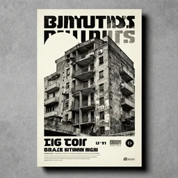 an old brutalist poster