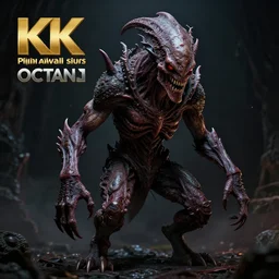 full body pose, hyperrealistic photograph of a vile nightmare creature in the darkness, dim volumetric lighting, 8 k, octane beautifully detailed render, extremely hyper detailed, intricate, epic composition, cinematic lighting, masterpiece, trending on artstation, very very detailed, stunning, hdr, smooth, sharp focus, high resolution, award, winning photo, dslr, 5 0 mm