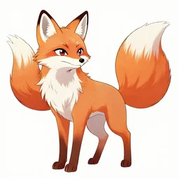 a magical anime fox, bright colours, drawn in classic Japanese style amazing line work, high quality, Psychedelic, Tarot card, tarot card strength