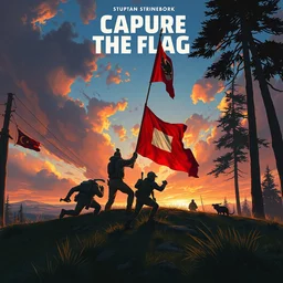 movie poster, capture the flag, painted by sylvain sarrailh, rhads, ferdinand knab, trending on artstation