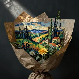 bouquet by magritte