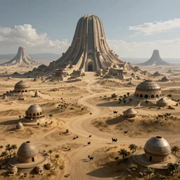 steppe atlantis ultra detailed fantasy landscape concept art