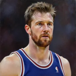 portrait of mark wahlberg portraying larry bird, oil on canvas by william sidney mount - 1 8 3 3, trending on artstation