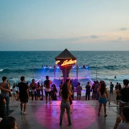 dance club in the ocean