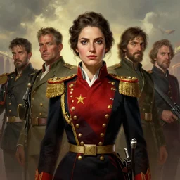 portrait of a spanish communist paulina odena garcia, epic, tragic, military art, fantasy, hd shot, digital portrait, beautiful, artstation, comic style, by artgerm, guy denning, jakub rozalski, magali villeneuve and charlie bowater