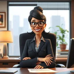 principal villainess in a office, pixar movie still, official media, 4 k hd, by bill presing