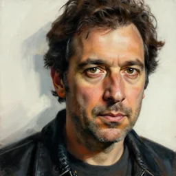close up portrait of a man, dynamic lighting, ultra detailed, 4 k, by philip pearlstein