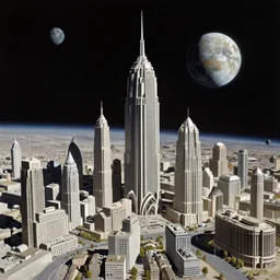 a city in space made by chesley bonestell