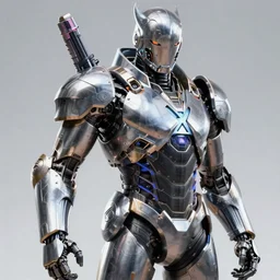 an evil 3 d render of an action shot of the sentinel from x - men wearing mechanical sci fi armor made of realistic metal, cinematic lighting, smooth, high detail, glowing eyes, realistic led tube lights, unreal engine, octane render, by vitaly bulgarov artstation, golden rule, by michael hussar, vray, fog volumes, vivid color glow, cgsociety