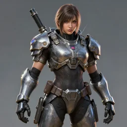 an portrait young woman dominican in the assault powered armor, style game square enix, trending on artstation, painted by greg rutkowski, render naughty dog, octane render, detailed