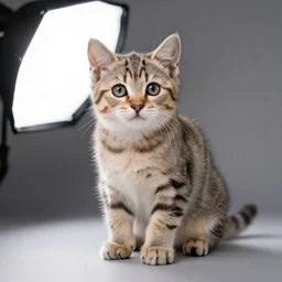 kitten, studio lighting