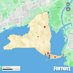 New York map location in Fortnite