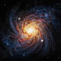 Cosmic String explosion in orbit, Wassily Kandinsky