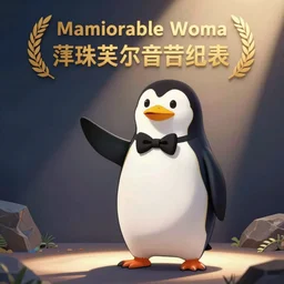 memorable animation key shot, penguin with a bowtie giving a speach