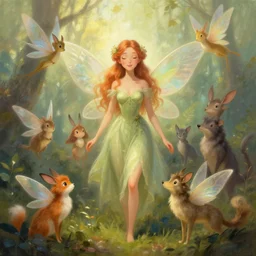 animal faeries lady digital art painting by hubert robert and lee madgwick and roger dean and jacek yerka, dan mumford and alex grey style, soft lighting, 4 k hd wallpaper illustration character design concept joy atmospheric lighting