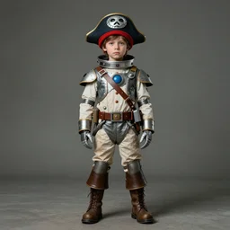( ( ( ( ( 2 0 5 0 s retro future 1 0 year old boy super scientest in space pirate mechanics costume full portrait. muted colors. ) ) ) ) ) by jean baptiste monge, james avati!!!!!!!!!!!!!!!!!!!!!!!!!!!!!