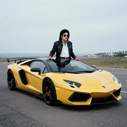 michael jackson in lamborghini