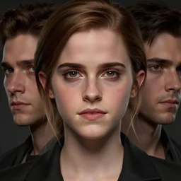 emma watson hyperrealistic mixed media image of leopoldo butters stotch, stunning 3 d render inspired art by greg rutkowski and xiang duan and thomas eakes, perfect facial symmetry, flesh texture, realistic, highly detailed attributes and atmosphere, dim volumetric cinematic lighting, 8 k octane detailed render, post - processing, masterpiece,