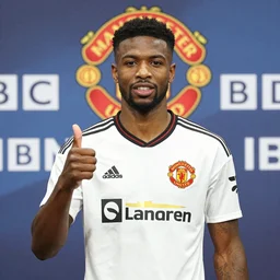 BBC Sports photography of a Manchester United press conference in heaven introducing their new signing
