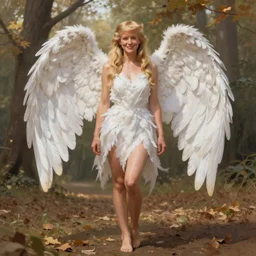 half Donald Trump half Joe Biden pure seductive angel, full body portrait, slight smile, diffuse natural sun lights, autumn lights, highly detailed, digital painting, artstation, concept art, sharp focus, illustration, art by wlop and greg rutkowski and alphonse mucha and artgerm