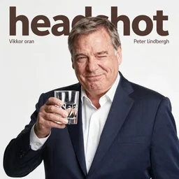 headshot magazine cover photo of viktor orban winking and drinking vodka from a glass by peter lindbergh, studio lighting