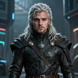 portrait of Jon Snow, Game of Thrones, as a cyberpunk dystopia, 4k highly detailed digital art 4k highly detailed digital art