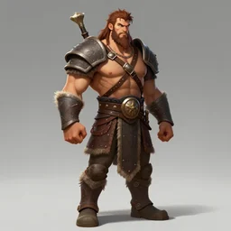 character sheet of barbarian warrior, muscular, handsome, chiseled, by greg rutkowski and studio ghibli, digital art, trending on artstation, highly detailed, concept art, beautiful, masterpiece