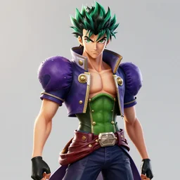 jotaro kujo in the style of horizon zero dawn