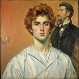the sailor mercury. beautiful, realistic painting by mucha and aivazovsky