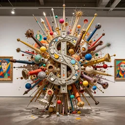 a detailed image of the great $. 1 - eth art show is an explosion of creativity, in a photo - realistic style