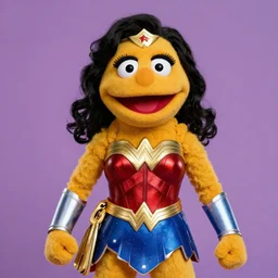 wonder woman as a muppet