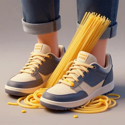 spaghetti with shoes artstation digital art high detail 4 k ultra detailed stylish art