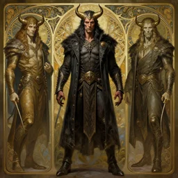 a detailed full body portrait of robert englund as a lycan, by greg rutkowski and justin gerard, digital art, monstrous, art nouveau, baroque style, realistic painting, very detailed, fantasy, dnd, character design, trending on artstation
