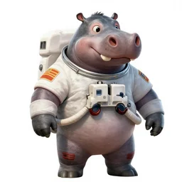 commission of an anthropomorphic hippo astronaut,digital art,art by greg rutkowski,trevor henderson,hyperdetailed,highly detailed,photorealistic,hyperrealistic,western comic style,comic,sharp lineart,deviantart,artstation