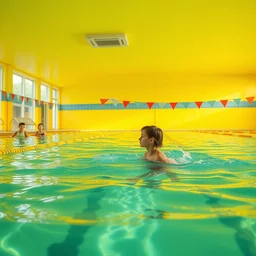 when the art knowledge of ai trained by millennials, is like swimming in the yellow tinted wading pool at the community swimming center