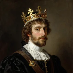 Nicolas the II with his crown on by William Adolphe Bouguereau