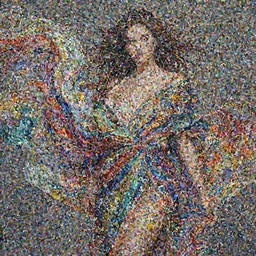 photo of a gorgeous young woman in the style of stefan kostic, draped in flowing fabric, colorful energetic brush strokes, realistic, sharp focus, 8k high definition, insanely detailed, intricate, elegant, art by stanley lau and artgerm