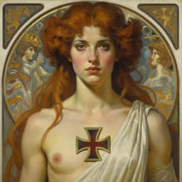colossus xmen, closeup portrait, sci fi, fantasy, intricate, with german iron cross on bare chest, elegant, loin cloth, highly detailed, oil painting, artstation, concept art, matte, sharp focus, illustration, hearthstone, art by artgerm and greg rutkowski and alphonse mucha