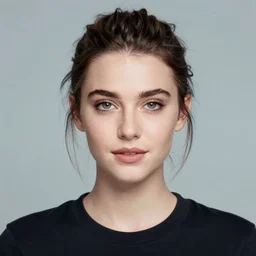 a masterpiece portrait photo of a beautiful young woman who looks like a manic pixie dream girl carrie fisher, symmetrical face