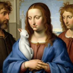 religious ermine, by davinci, by michelangelo, renaissance oil painting