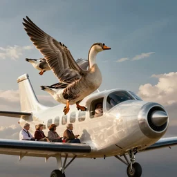 fbi declassified evidence of a wild goose in an aeroplane. goose intimidates passengers