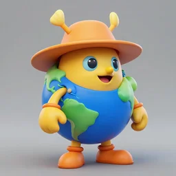 a 3 d model of mr saturn ( earthbound ) found in the game files of viva pinata