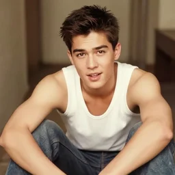 a moderately handsome rebellious hot young guy, 1 9 4 8 photo