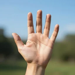 i want you to hold out the palm of your hand