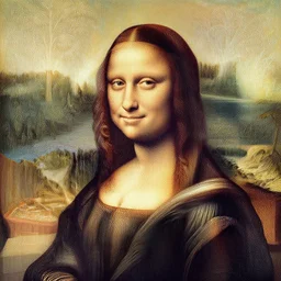 highly detailed drawing of a woman with long hairs, leonardo davinci, detailed and intricate environment