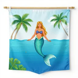 a sideshow banner featuring the fiji mermaid